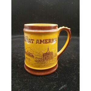 Nice Large Vintage Marriot's GREAT AMERICA Amusement Park Souvenir Beer Mug RARE